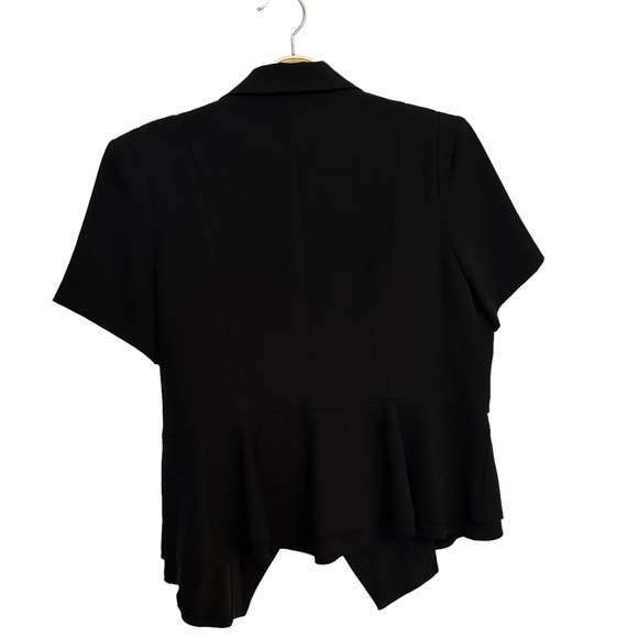Black Short Sleeve Blazer - Picture 2 of 3